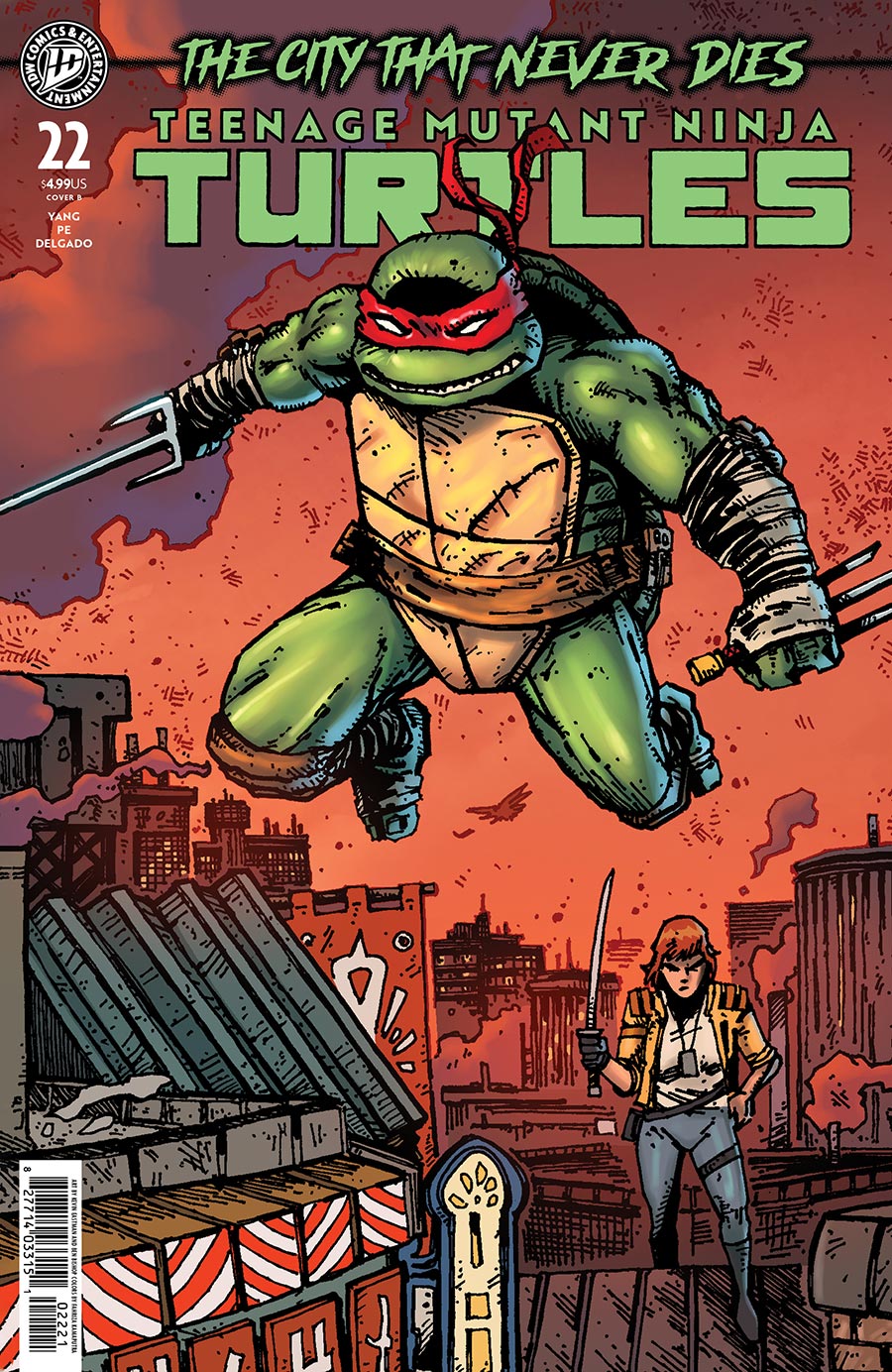 Teenage Mutant Ninja Turtles Vol 6 #22 Cover B Variant Kevin Eastman & Ben Bishop Cover