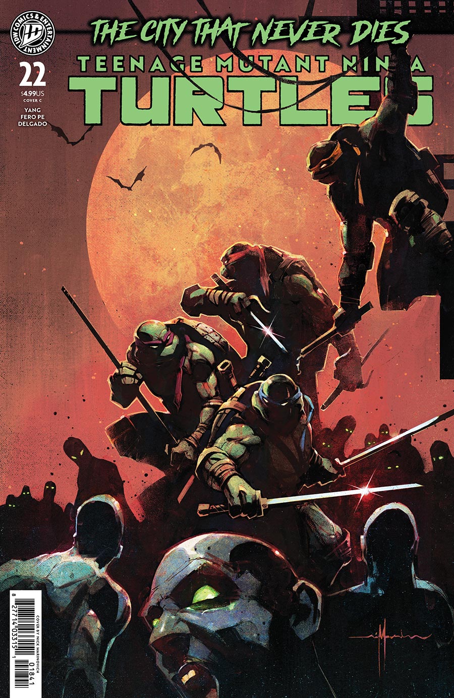 Teenage Mutant Ninja Turtles Vol 6 #22 Cover C Variant Nick Marinkovich Cover