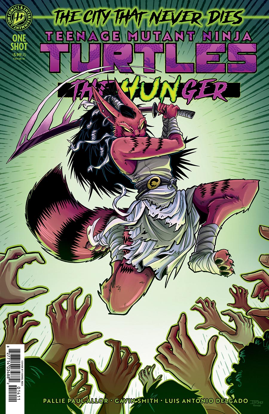 Teenage Mutant Ninja Turtles The Hunger #1 (One Shot) Cover E Incentive Isobel Rees Variant Cover