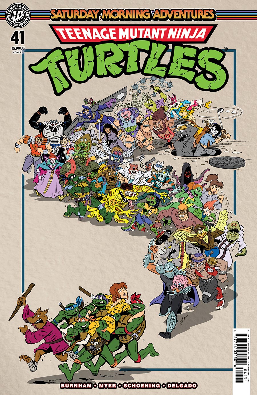 Teenage Mutant Ninja Turtles Saturday Morning Adventures Continued #41 Cover C Variant Ken Mitchroney Cover