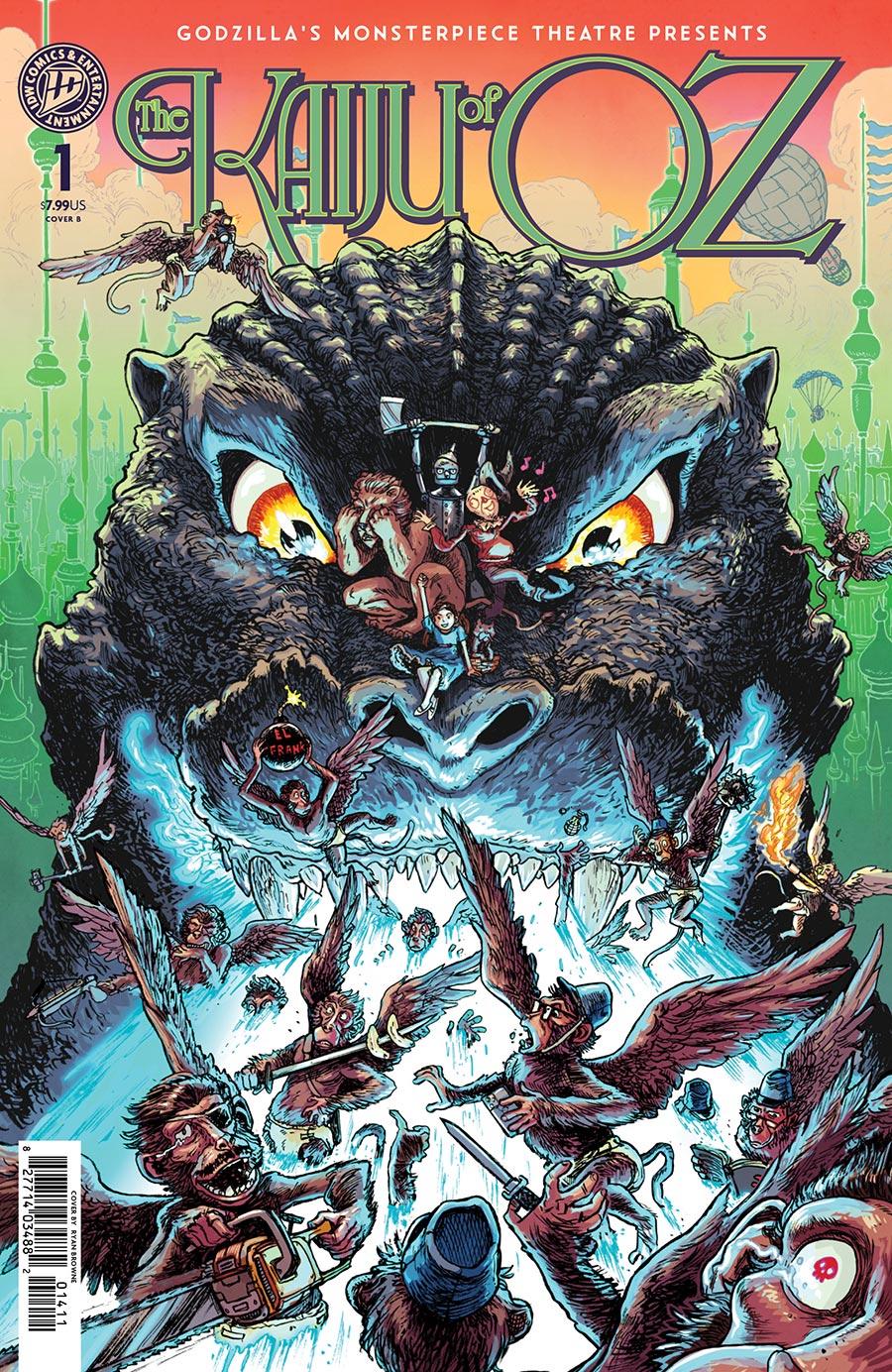 Godzillas Monsterpiece Theatre Presents The Kaiju Of Oz #1 Cover B Variant Ryan Browne Cover