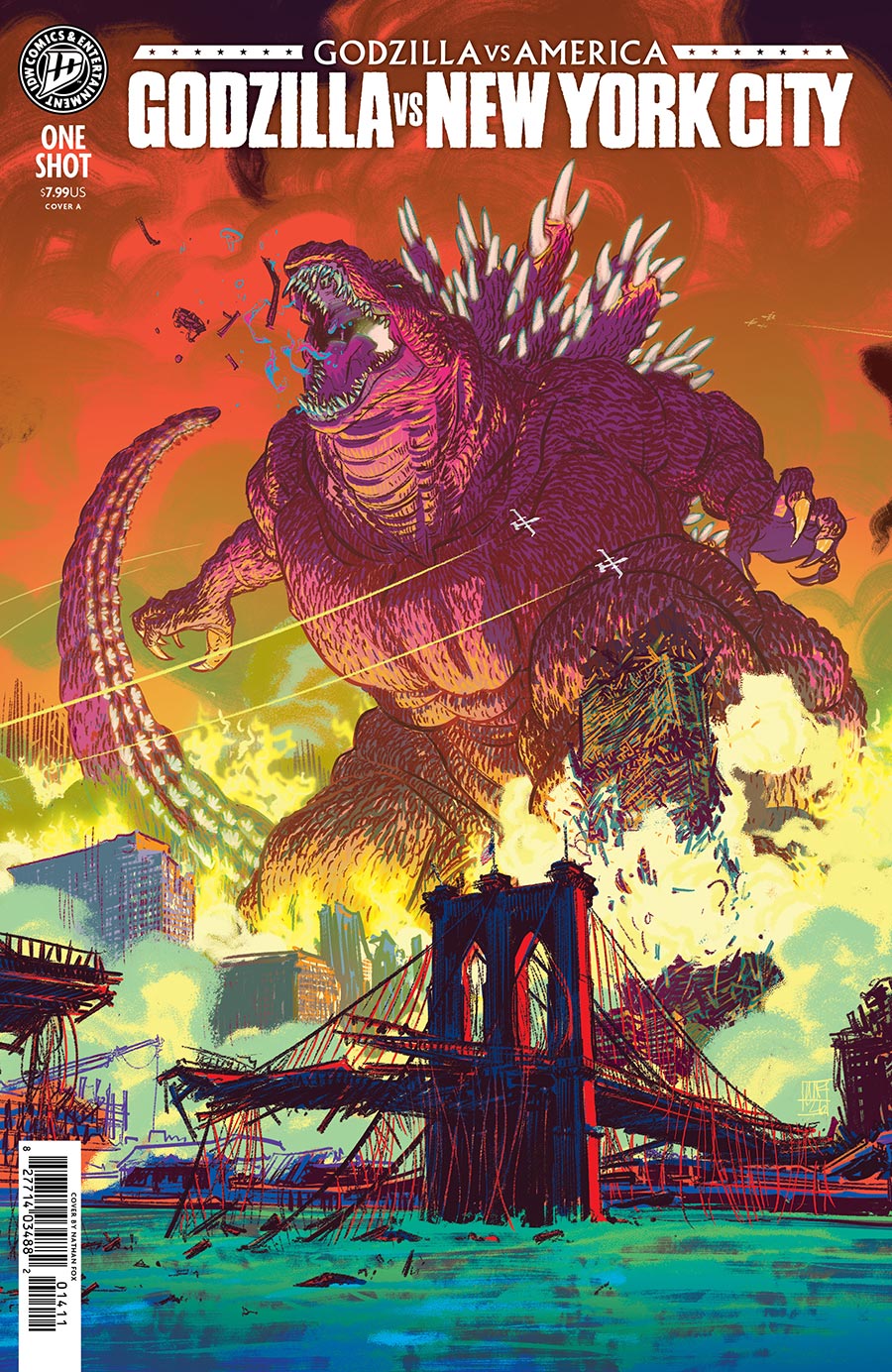 Godzilla vs America Godzilla vs New York City #1 Cover A Regular Nathan Fox Cover