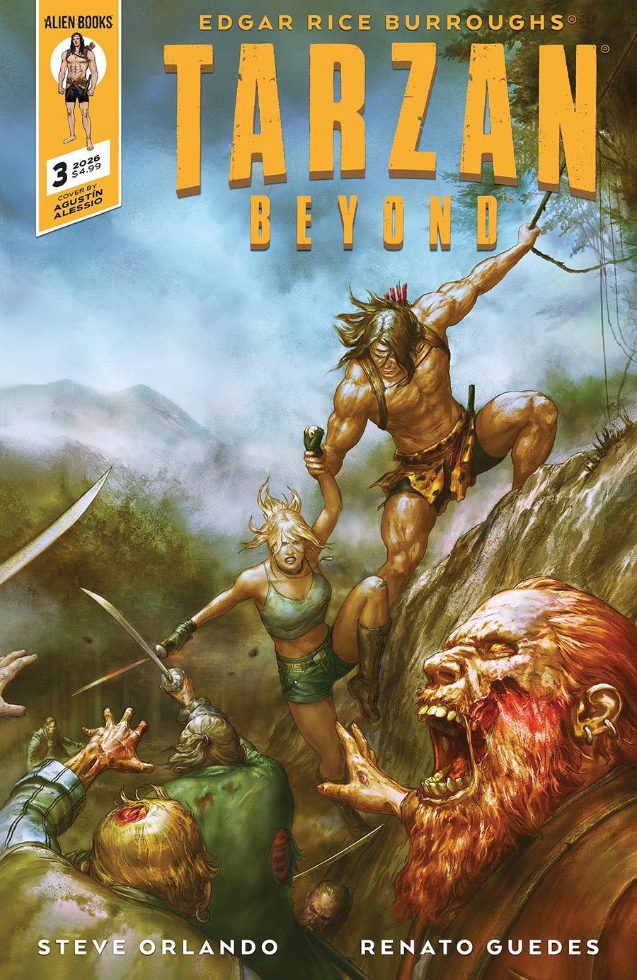 Tarzan Beyond #3 Cover A Regular Agustin Alessio Cover