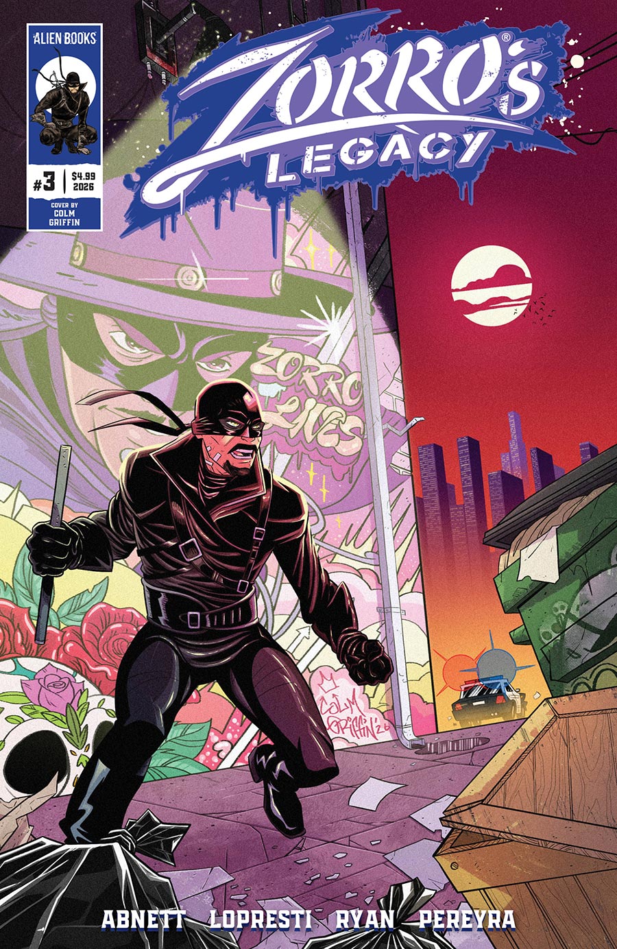 Zorros Legacy #3 Cover B Variant Colm Griffin Cover