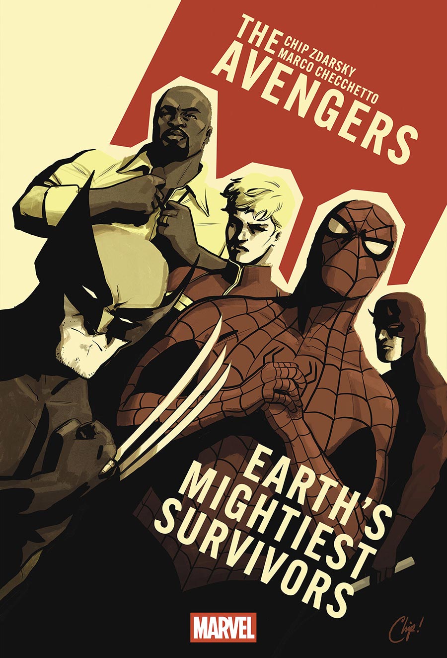 Avengers Vol 9 #1 Cover M Incentive Chip Zdarsky Variant Cover