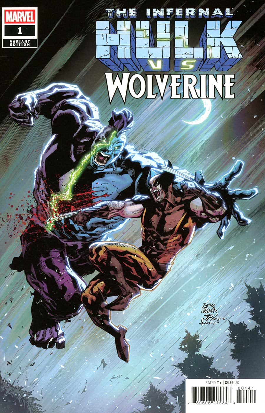 Infernal Hulk vs Wolverine #1 (One Shot) Cover D Variant Ryan Stegman Cover (Hulk War Prelude) (Limit 1 Per Customer)