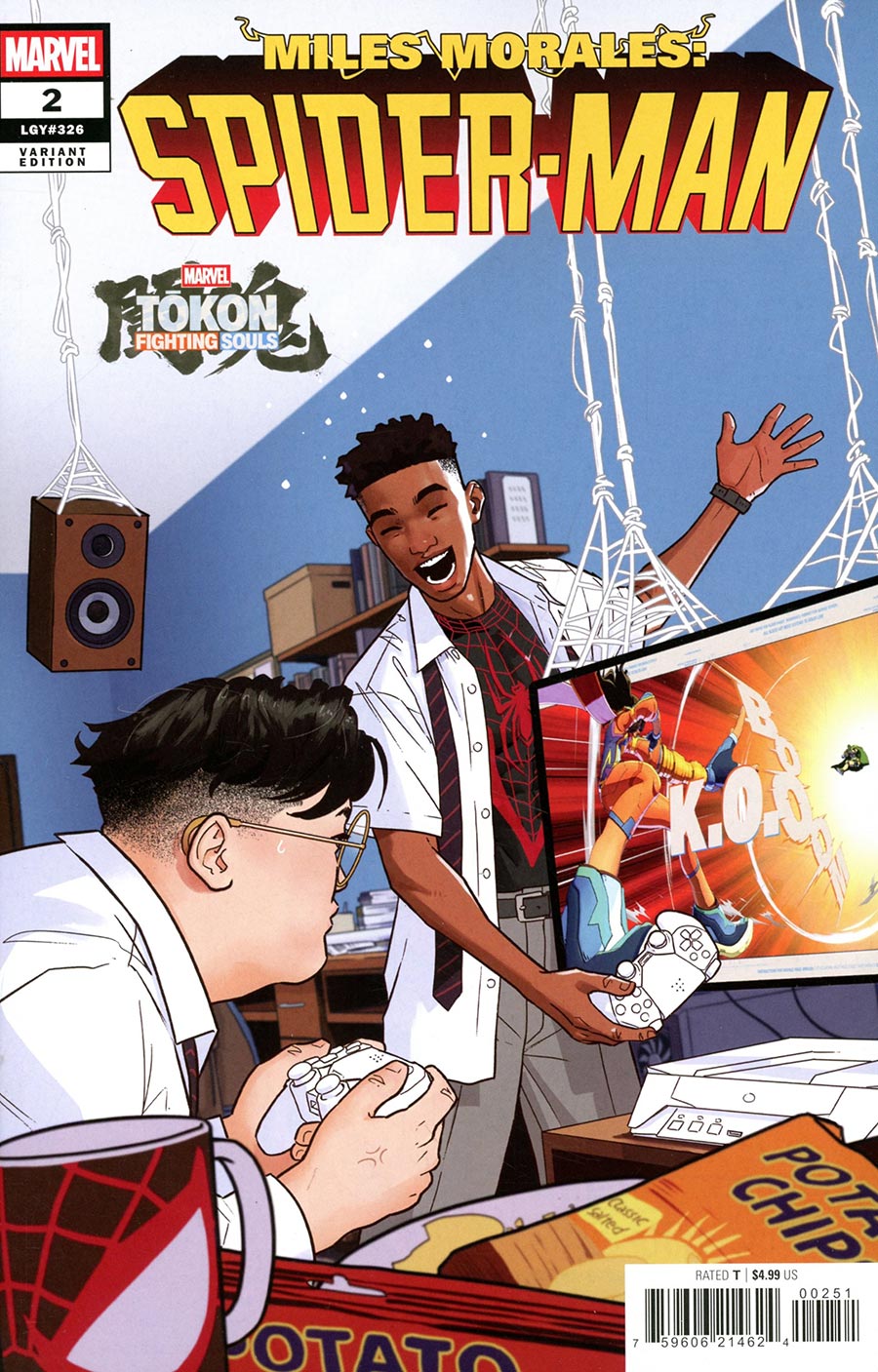 Miles Morales Spider-Man Vol 3 #2 Cover B Variant Nico Leon Marvel Tokon Fighting Souls Battle Cover
