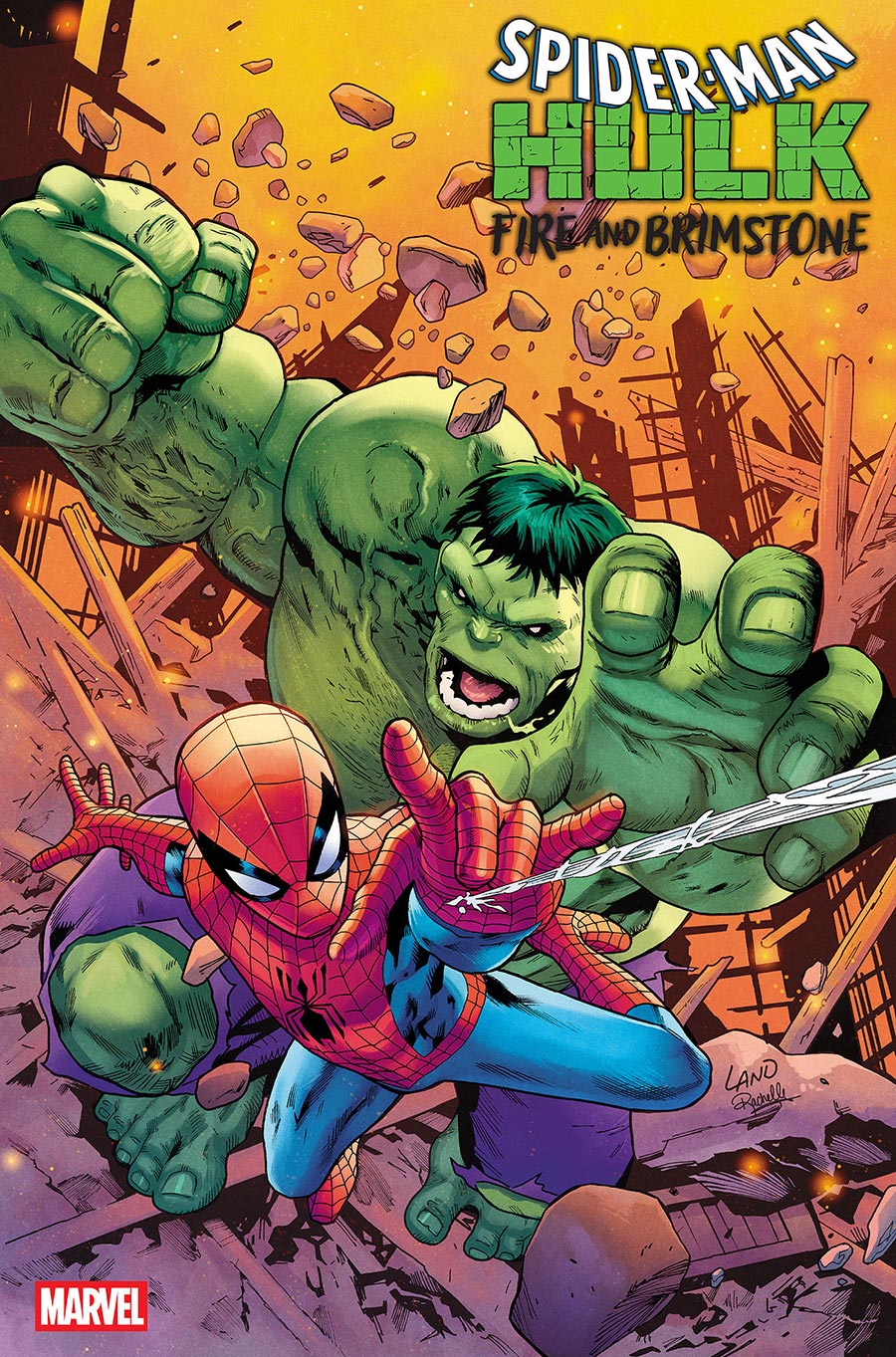Spider-Man Hulk Fire And Brimstone #2 Cover D Variant Greg Land Cover