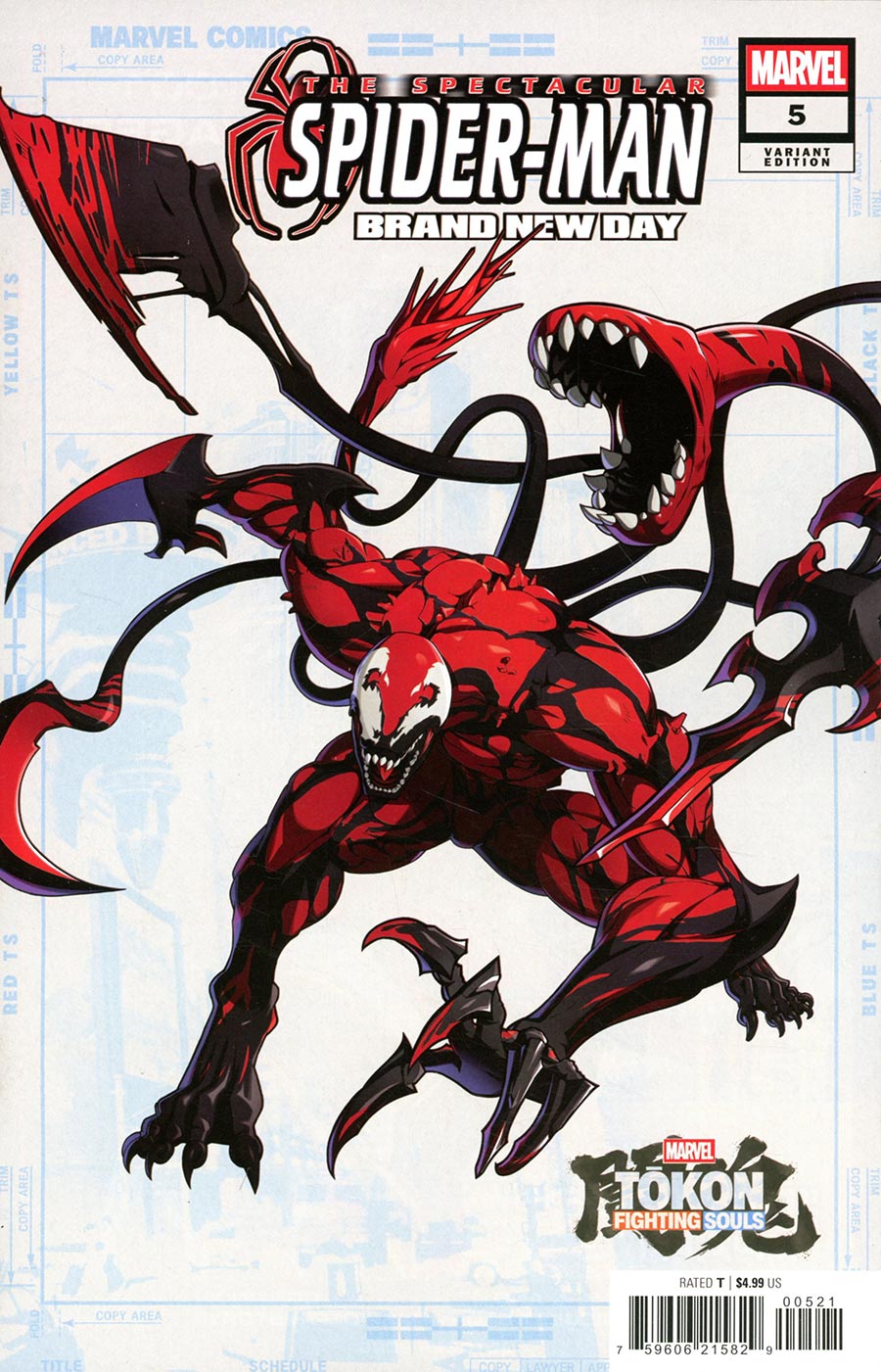 Spectacular Spider-Man Brand New Day #5 Cover B Variant Marvel Tokon Fighting Souls Cover