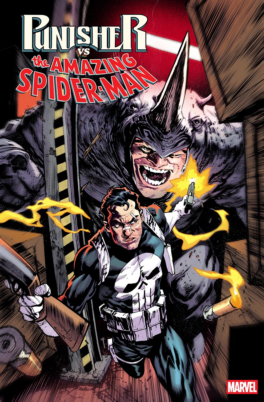 Punisher vs The Amazing Spider-Man #3 Cover A Regular Jonas Scharf Cover
