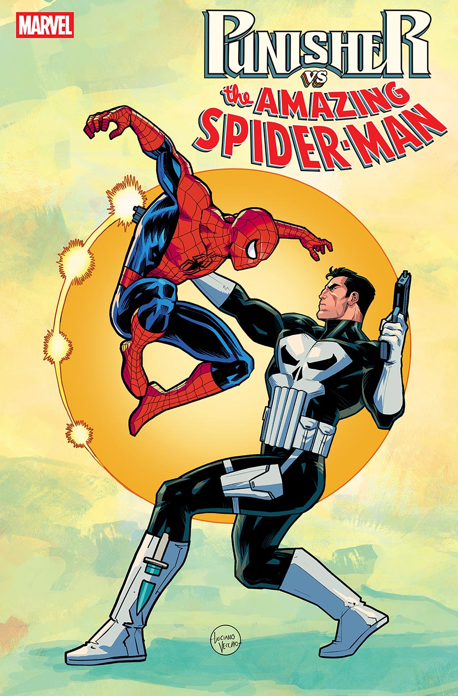 Punisher vs The Amazing Spider-Man #3 Cover D Incentive Luciano Vecchio Variant Cover