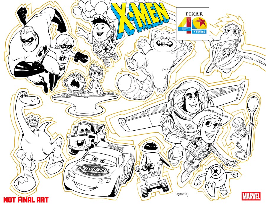 X-Men Vol 7 #37 Cover C Variant Stephen Segovia Pixar 40th Anniversary Wraparound Cover (DNX Tie-In)