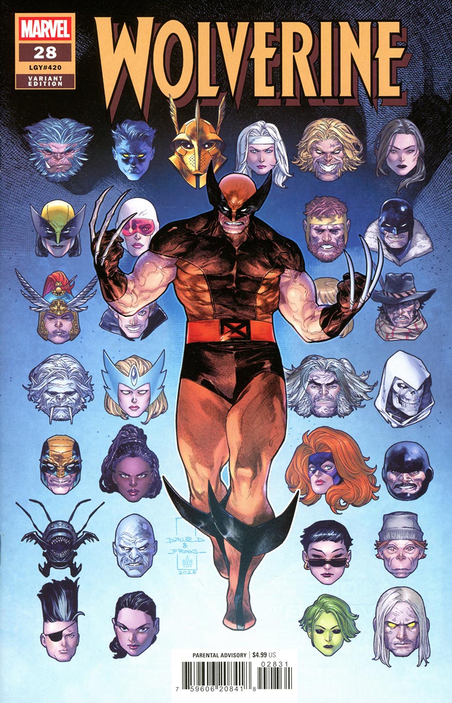 Wolverine Vol 8 #28 Cover C Variant Delio Diaz & Frank Alpizar Cover (Limit 1 Per Customer)
