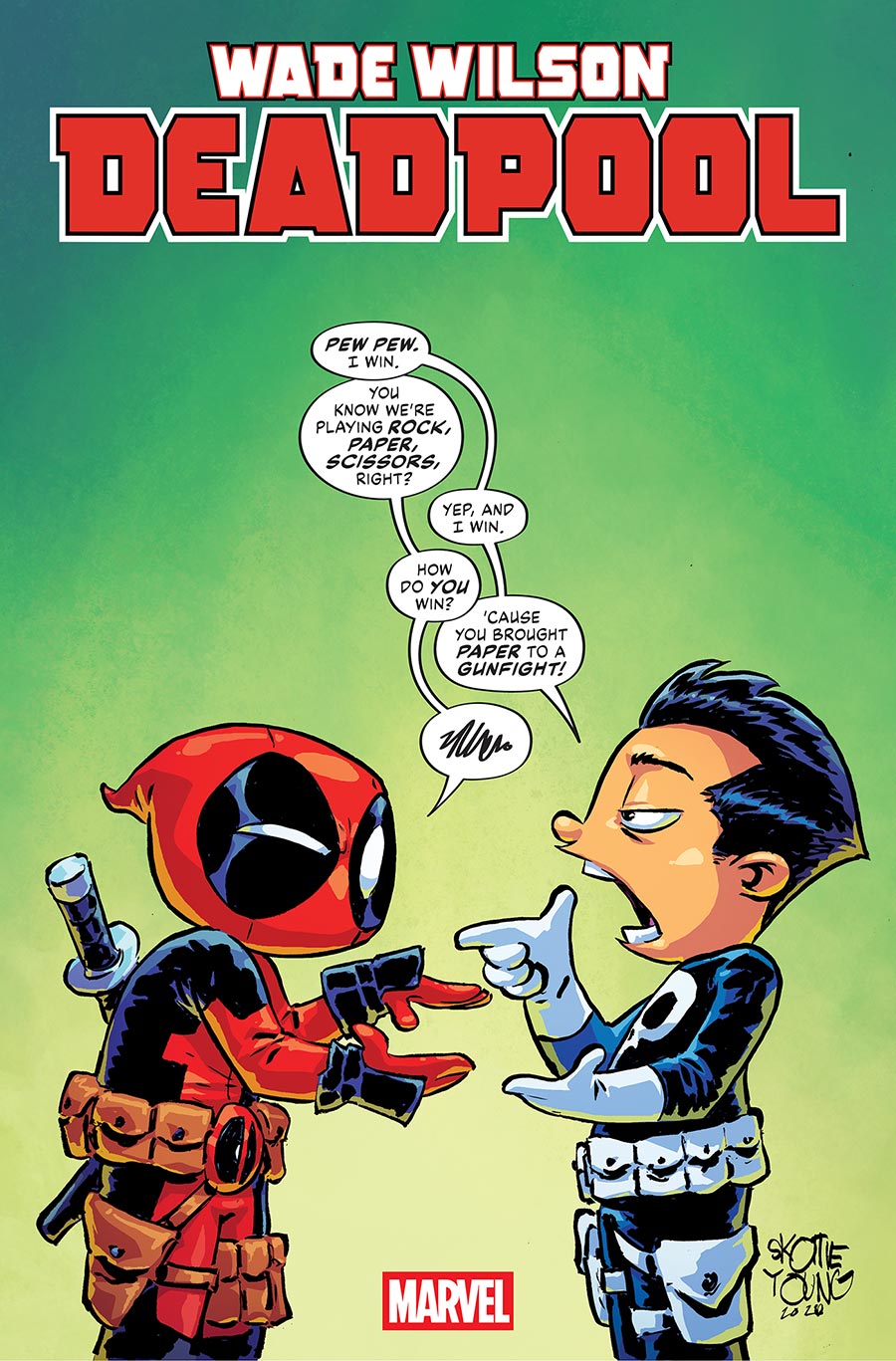 Wade Wilson Deadpool #8 Cover E Variant Skottie Young Cover (Big Guns Part 1)