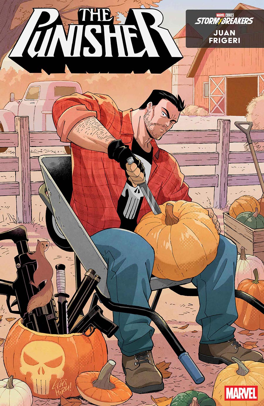 Punisher Vol 14 #8 Cover C Variant Gurihiru Fall Fantasies Cover (Big Guns Part 2)
