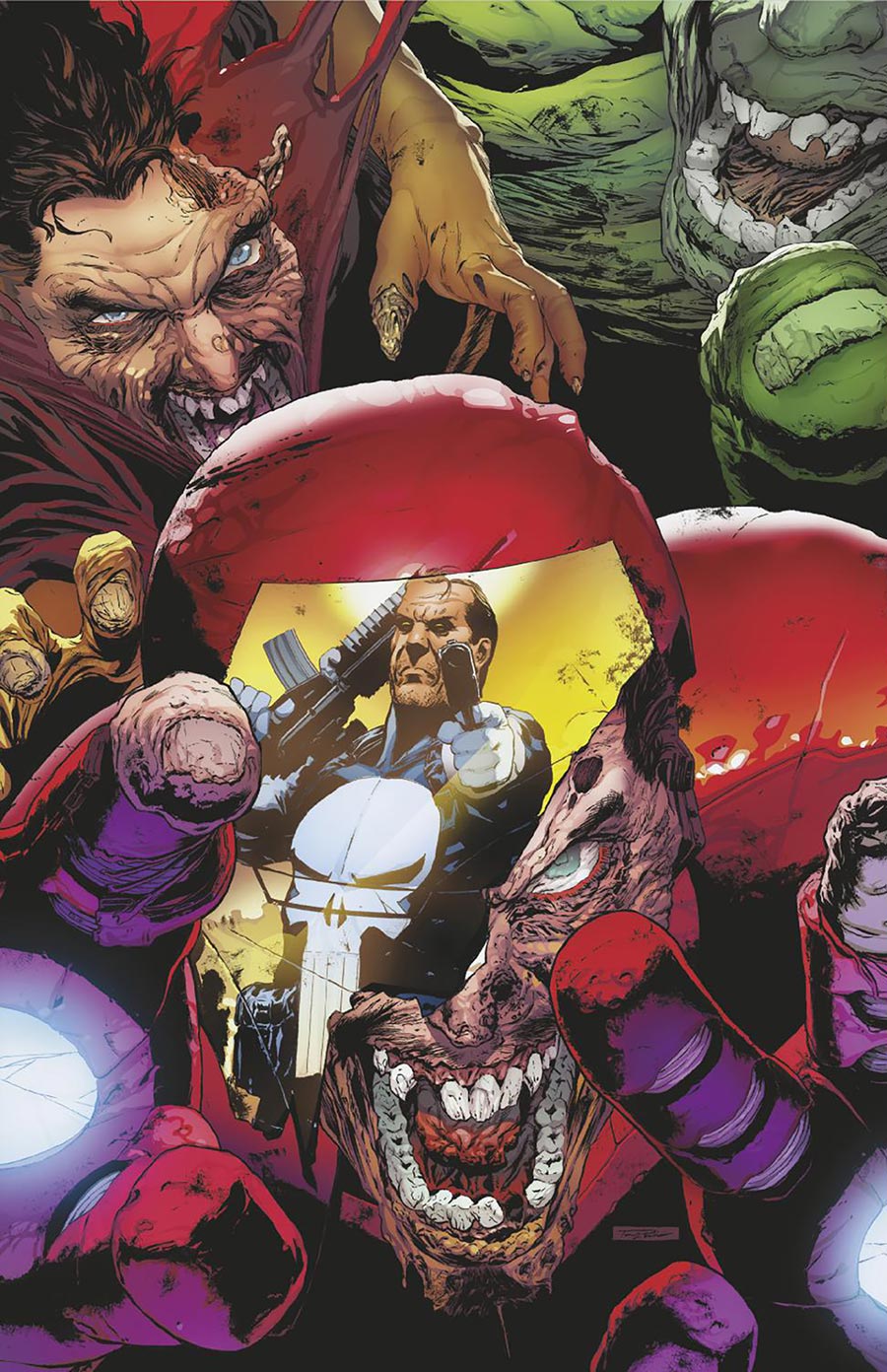Marvel Zombies War Zone #1 Cover E Incentive Tony Parker Virgin Cover