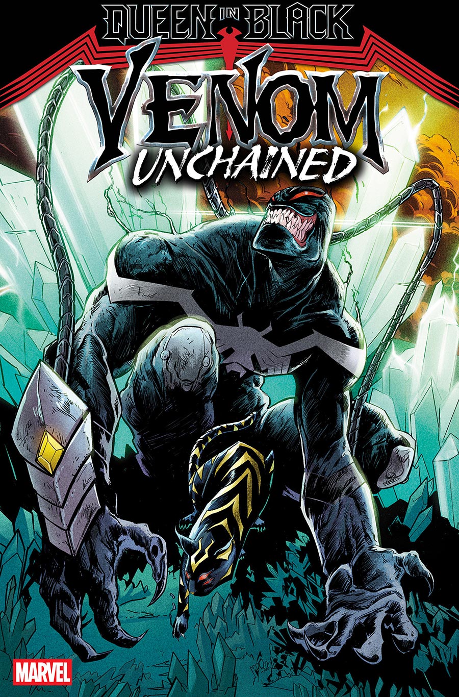 Queen In Black Venom Unchained #3 Cover B Variant Adam Pollina Cover