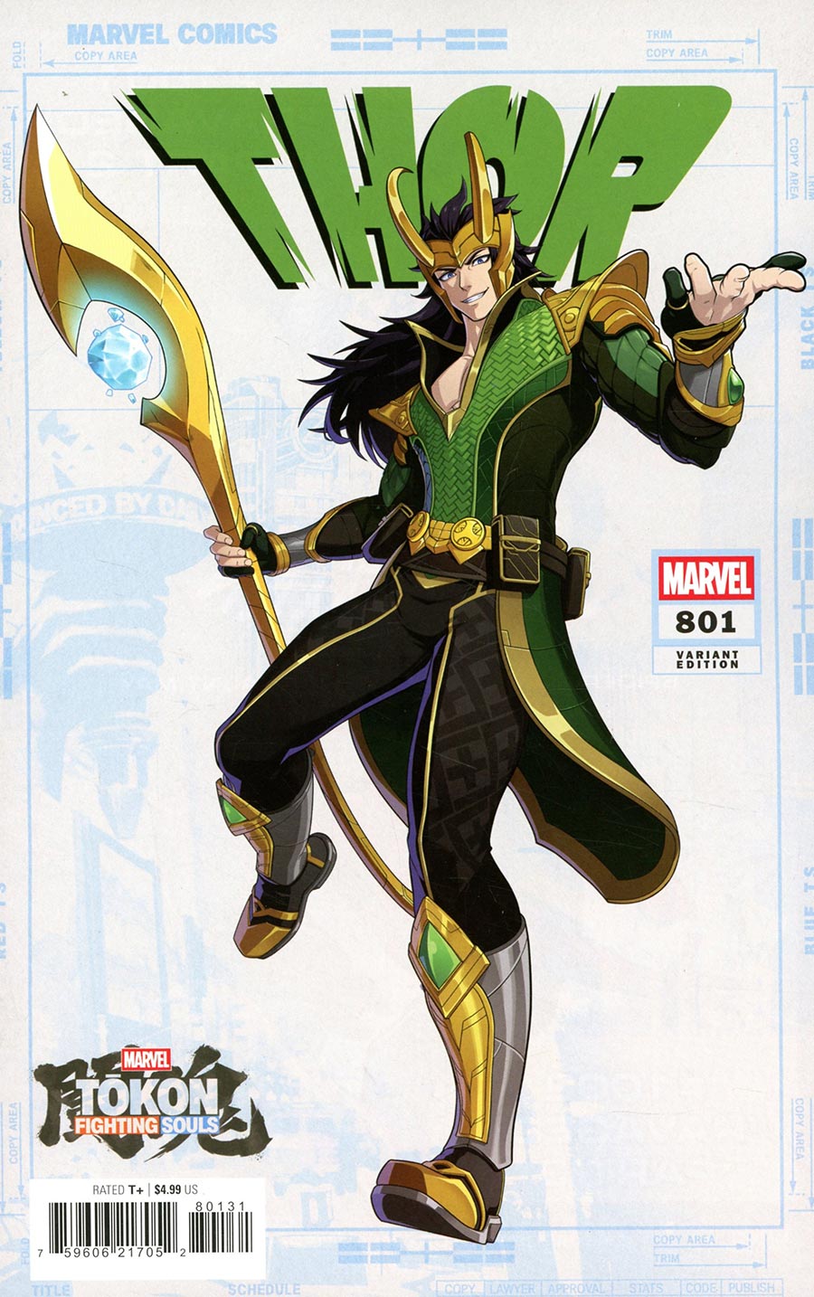 Thor Vol 6 #801 Cover C Variant Marvel Tokon Fighting Souls Cover
