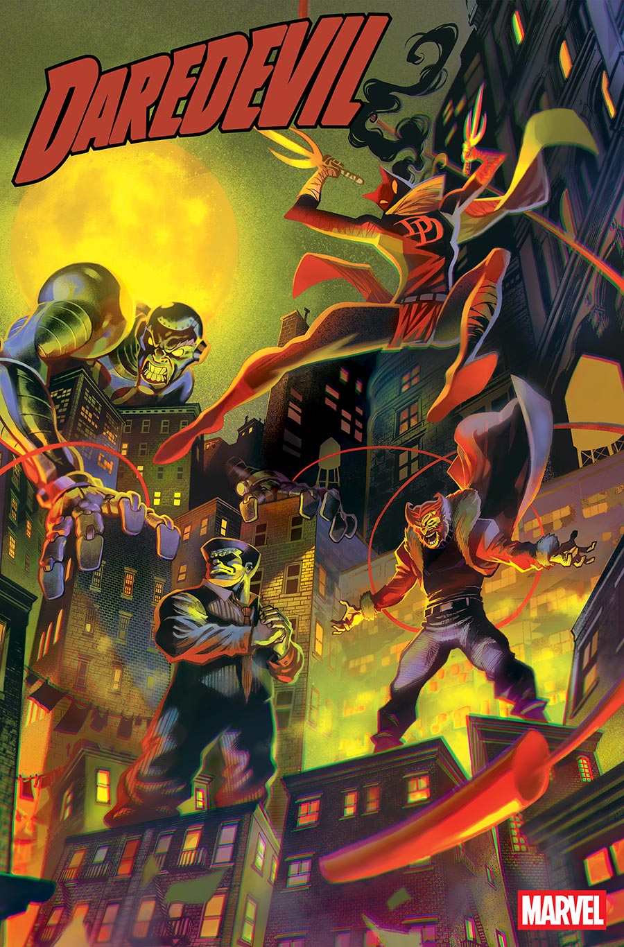 Daredevil Vol 9 #7 Cover B Variant Flaviano 2-Part Connecting Cover