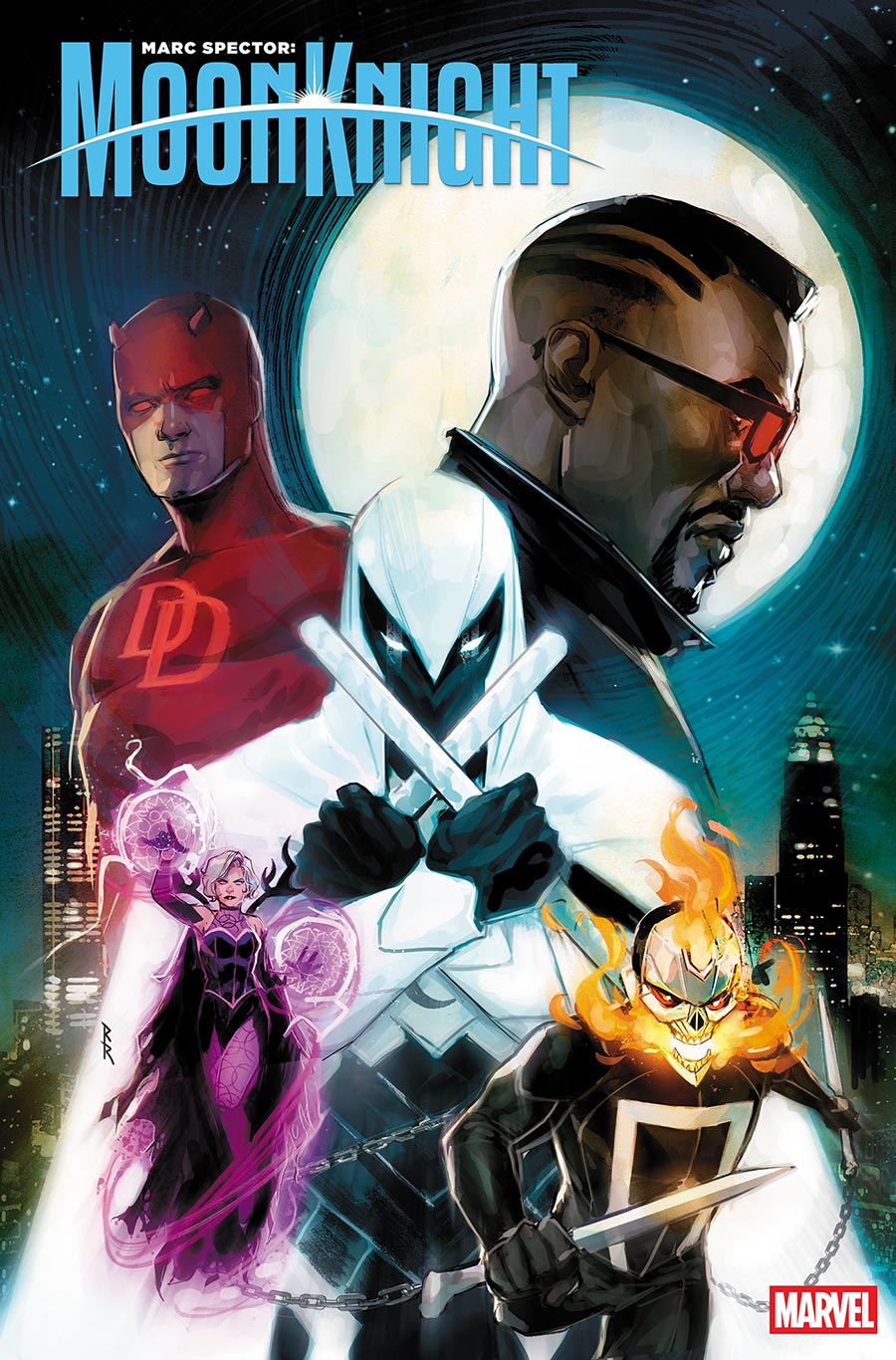 Marc Spector Moon Knight Vol 2 #8 Cover E Incentive Rod Reis Variant Cover