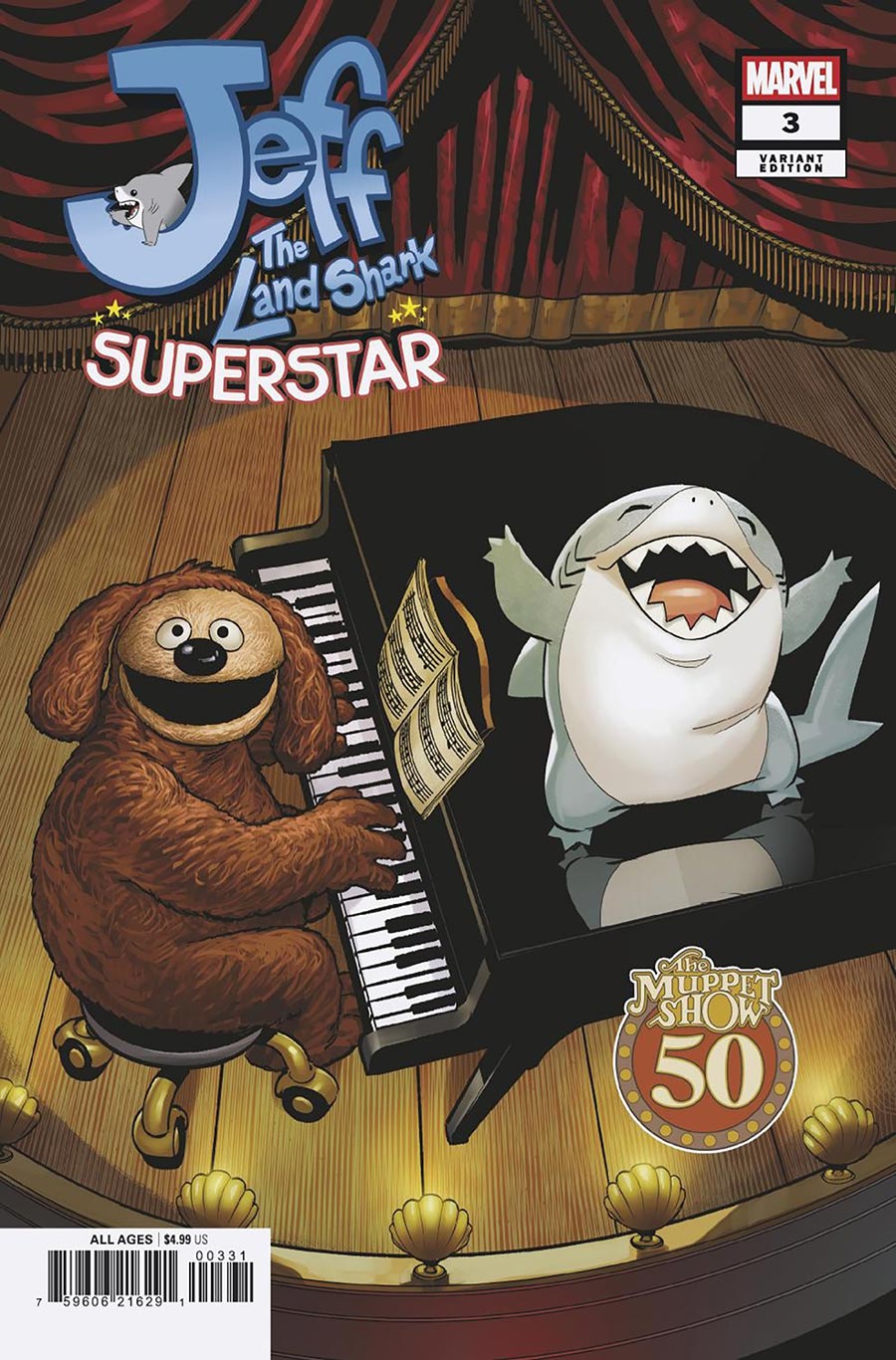 Jeff The Land Shark Superstar #3 Cover C Variant Matteo Lolli Muppets Cover