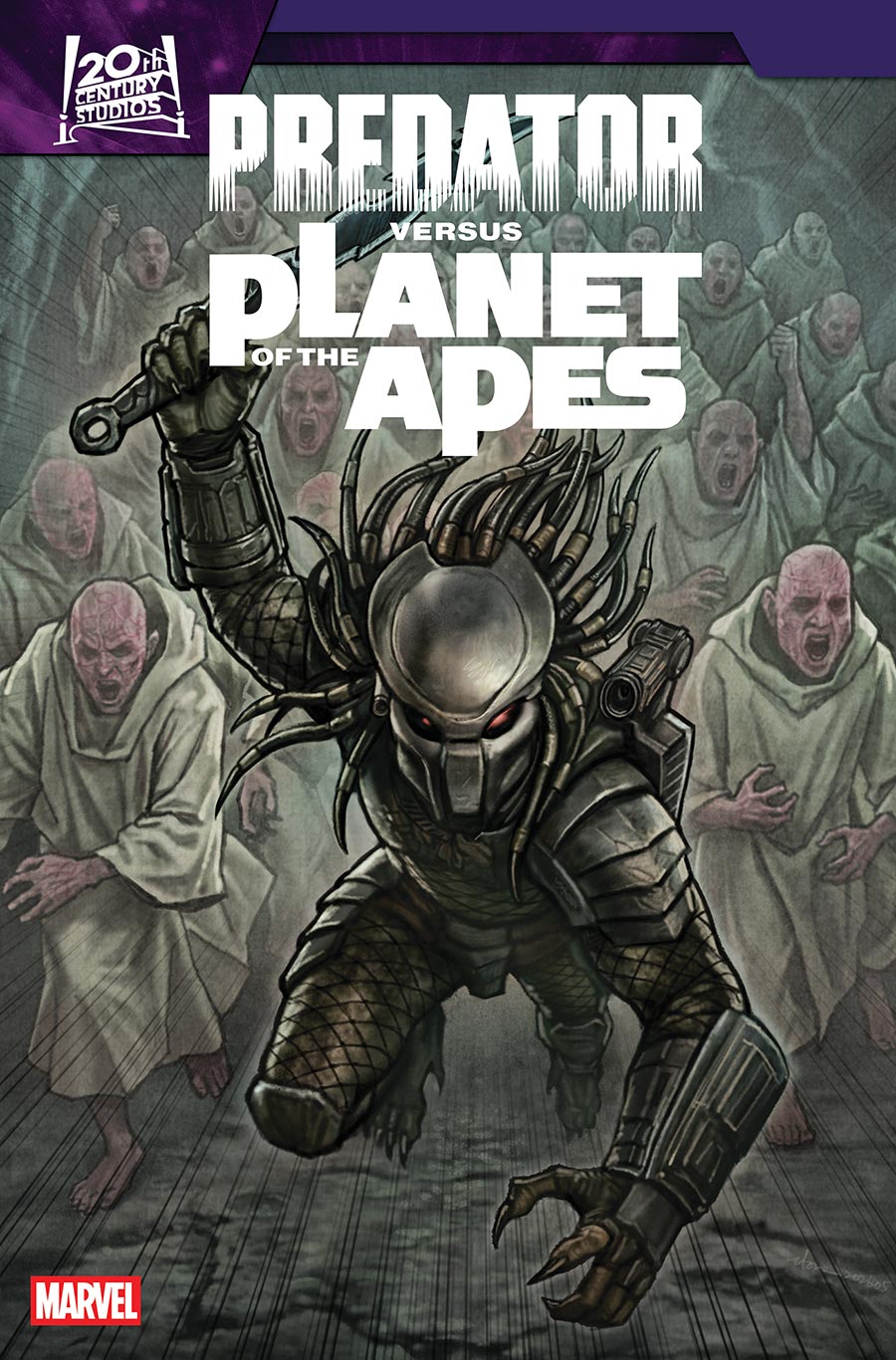 Predator Versus Planet Of The Apes #3 Cover A Regular Stonehouse Cover