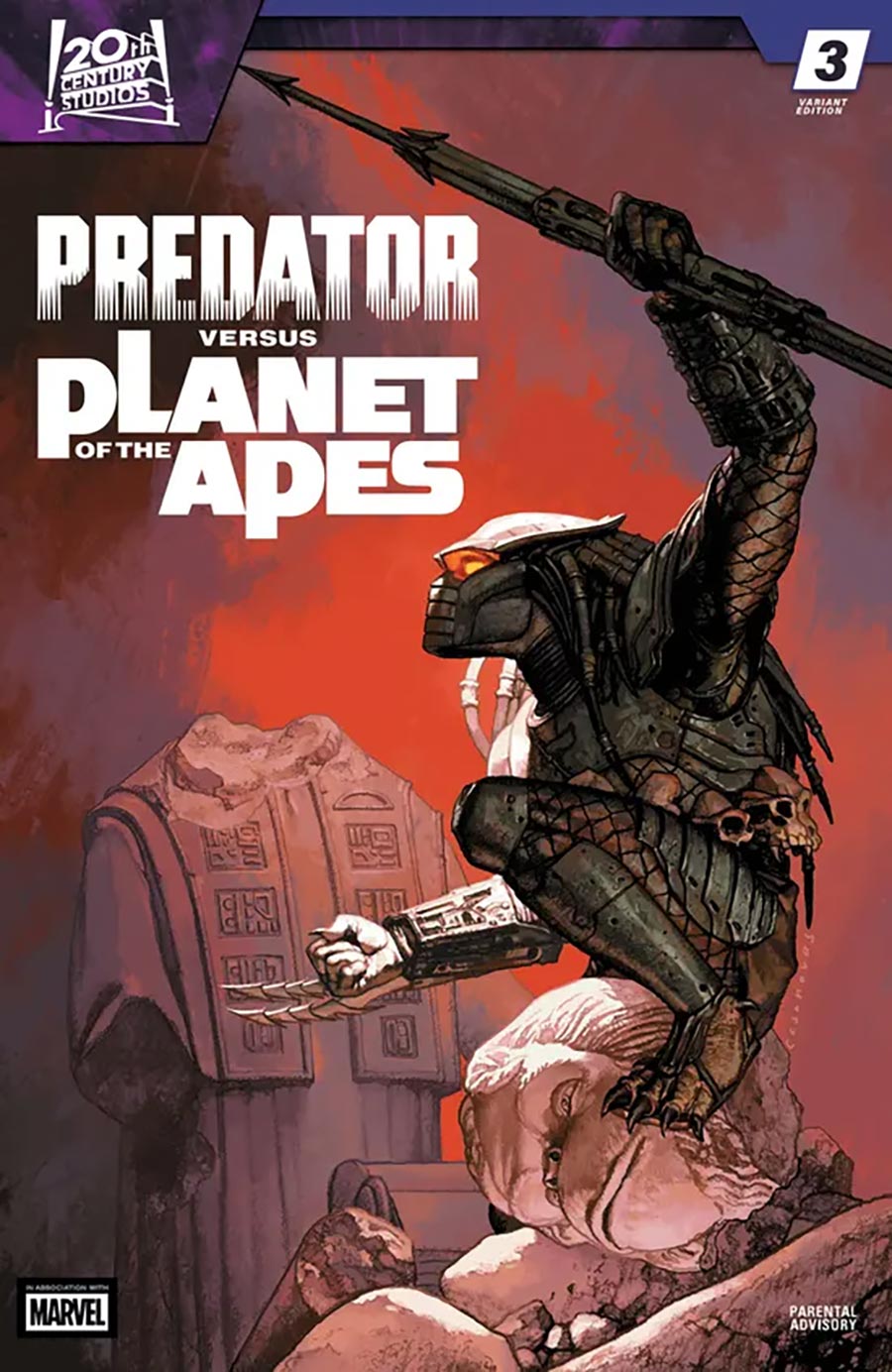 Predator Versus Planet Of The Apes #3 Cover B Variant Josemaria Casanovas Cover