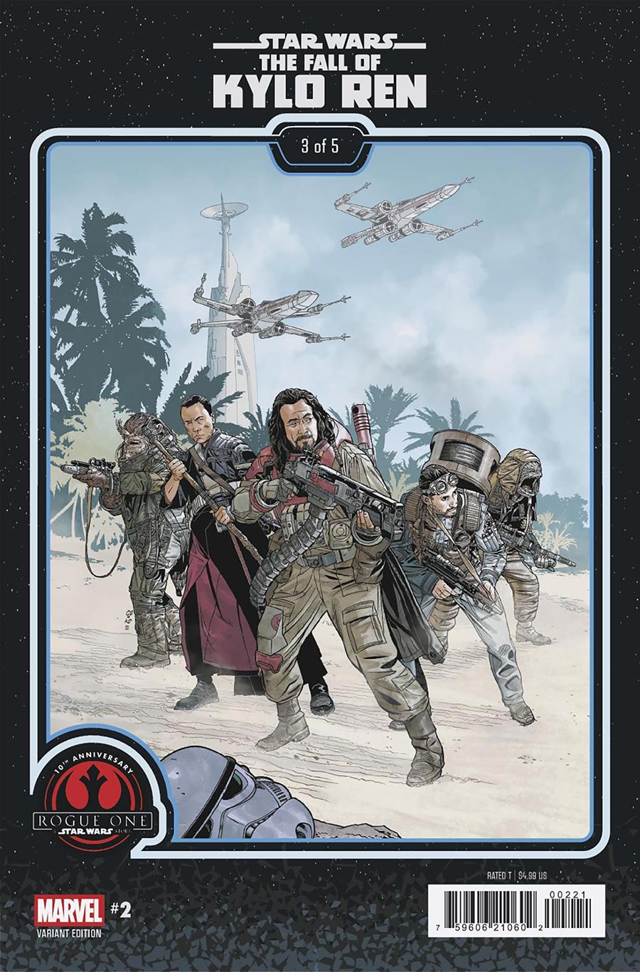 Star Wars The Fall Of Kylo Ren #2 Cover B Variant Chris Sprouse Rogue One 10th Anniversary Cover
