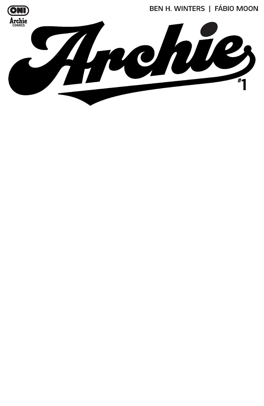 Archie Vol 3 #1 Cover E Variant Blank Cover
