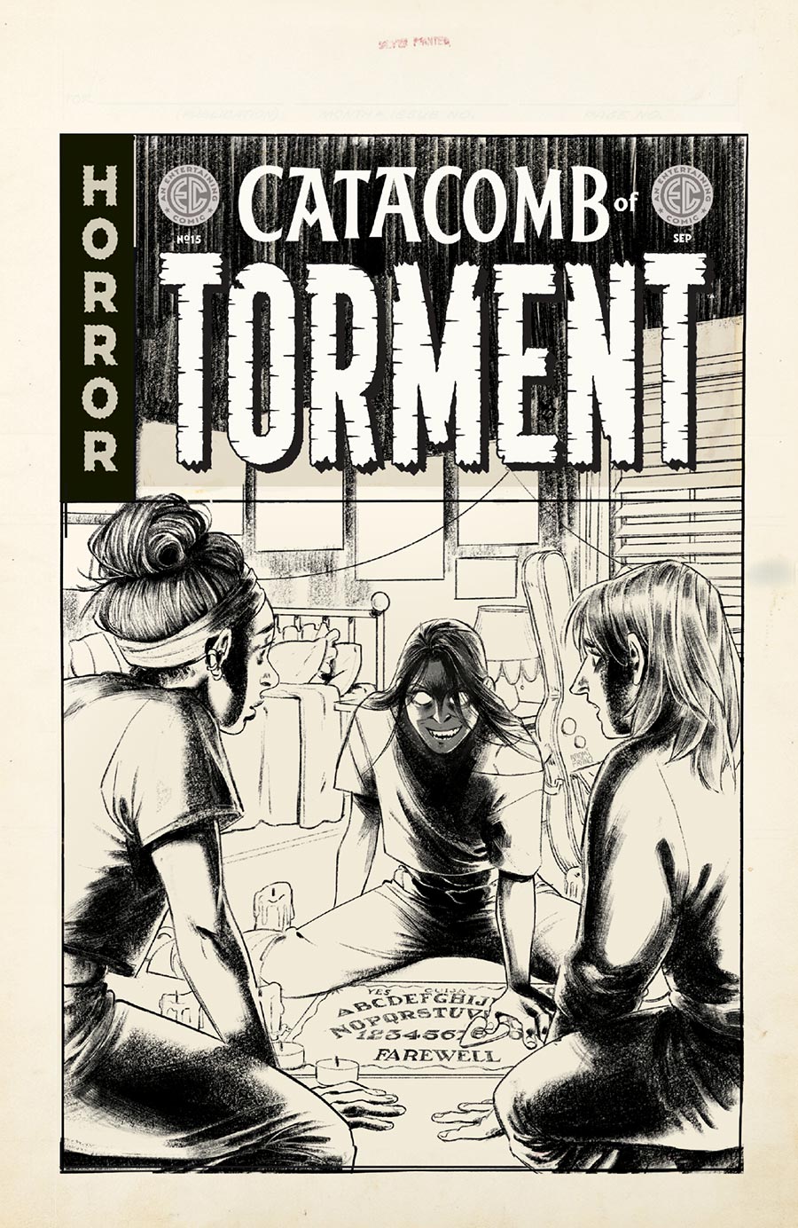 Catacomb Of Torment #15 Cover D Incentive Naomi Franq Black & White Artist Edition Variant Cover (EC Comics)