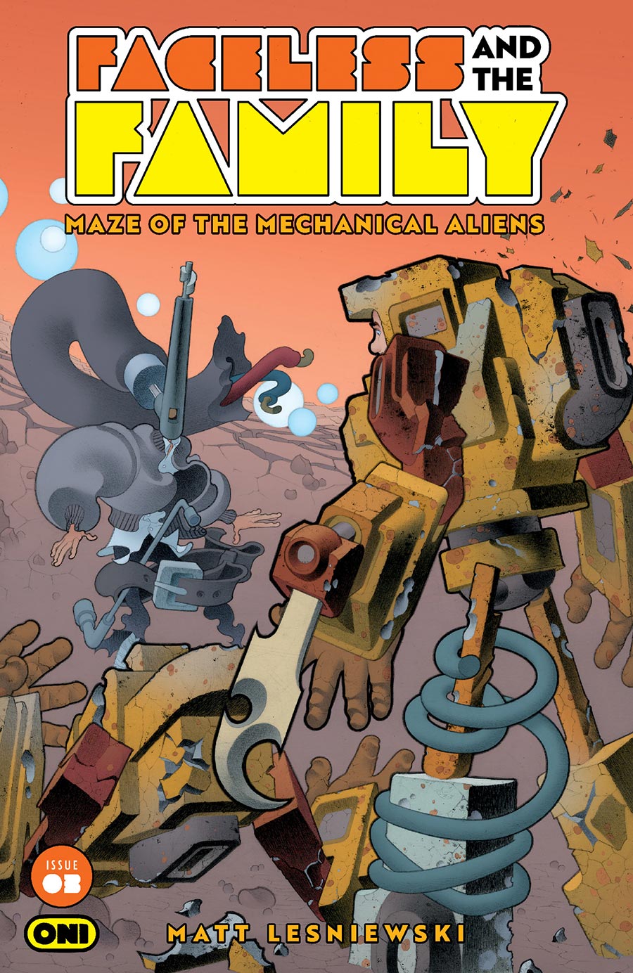 Faceless And The Family Maze Of The Mechanical Aliens #3 Cover A Regular Matt Lesniewski Cover