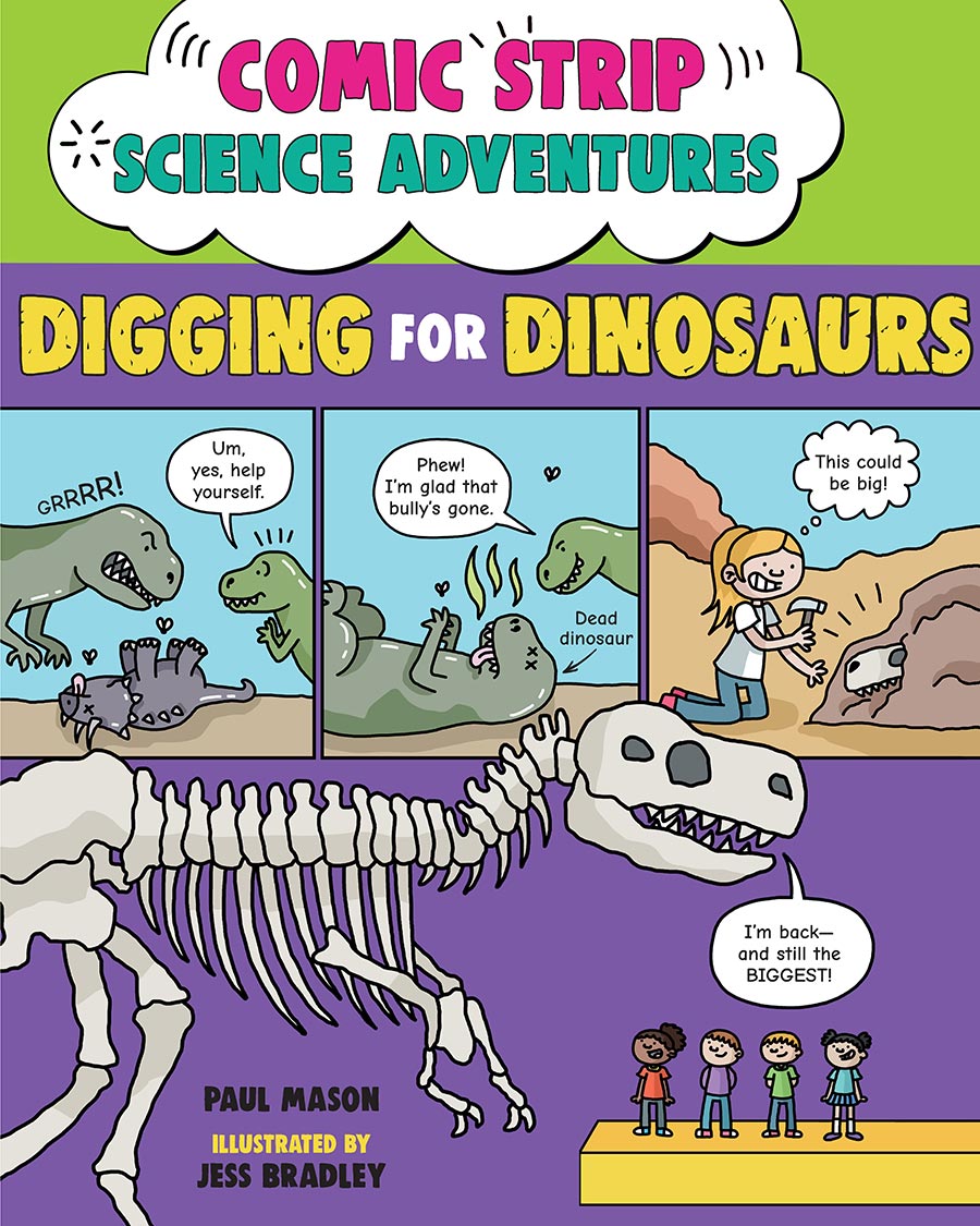 Comic Strip Science Adventures Digging For Dinosaurs HC