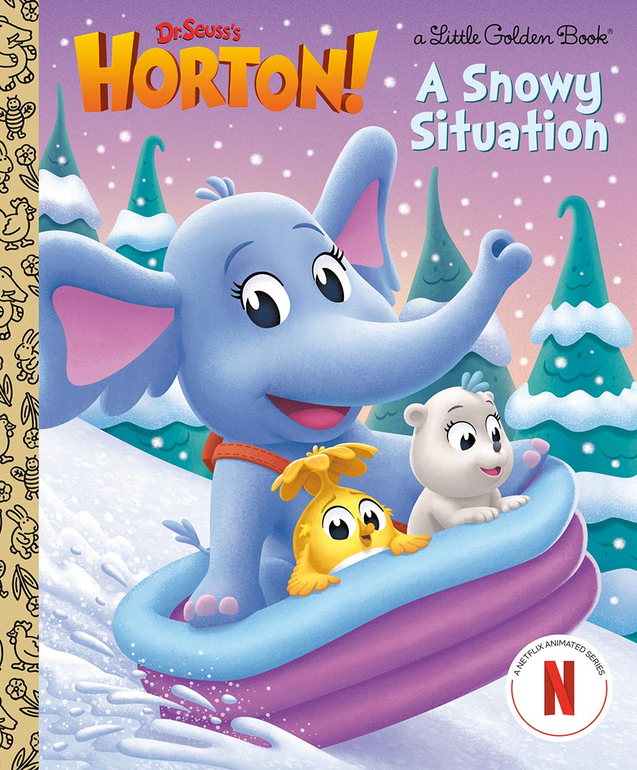 Dr Seusss Horton A Snowy Situation Little Golden Book HC