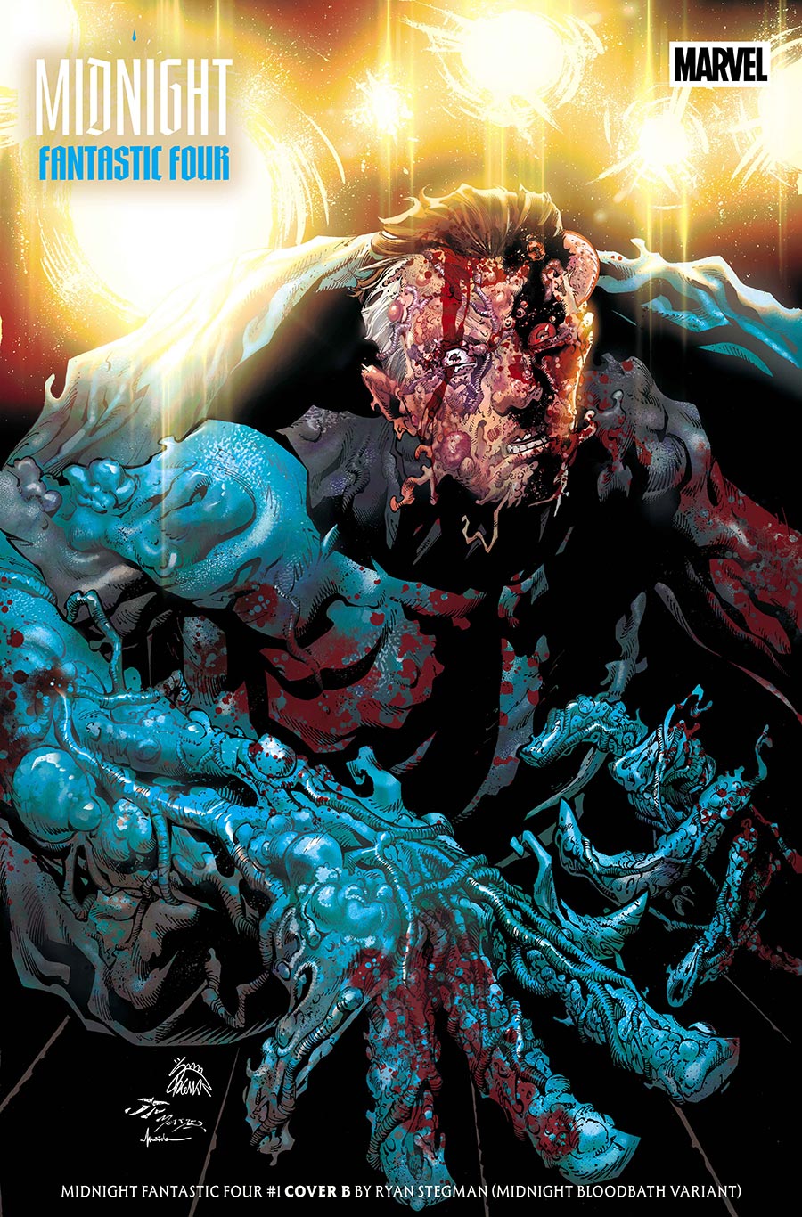 Midnight Fantastic Four #1 Cover B Variant Ryan Stegman Midnight Bloodbath Cover