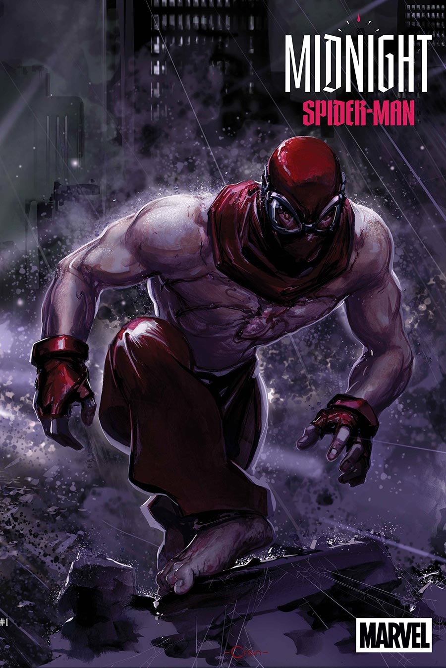Midnight Spider-Man #1 Cover F Variant Clayton Crain 3-Part Connecting Cover