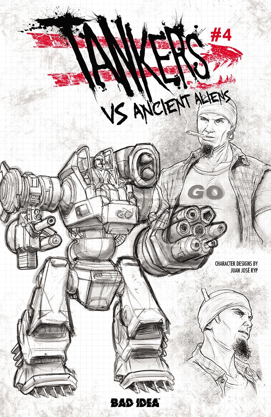 Tankers vs Ancient Aliens #4 Cover C Variant Juan Jose Ryp Design Cover