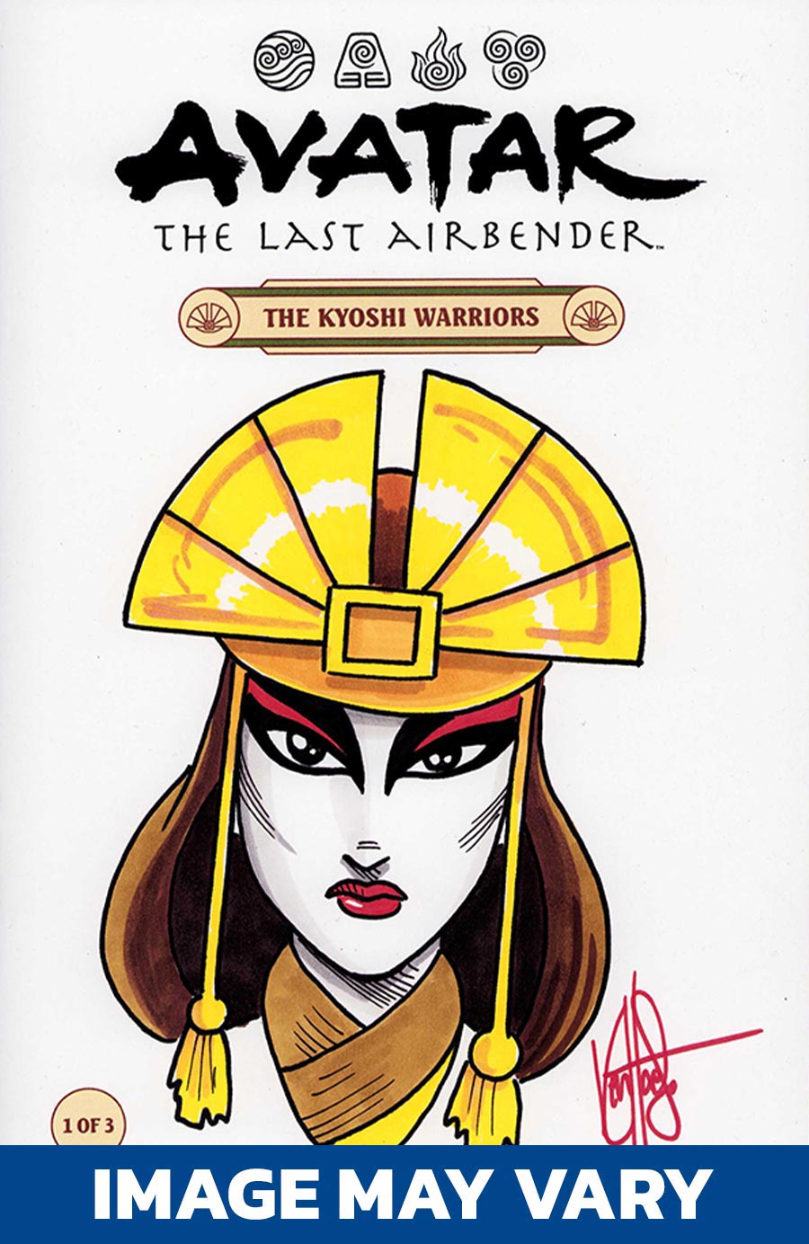 Avatar The Last Airbender The Kyoshi Warriors #1 Cover C DF Signed & Remarked By Ken Haeser