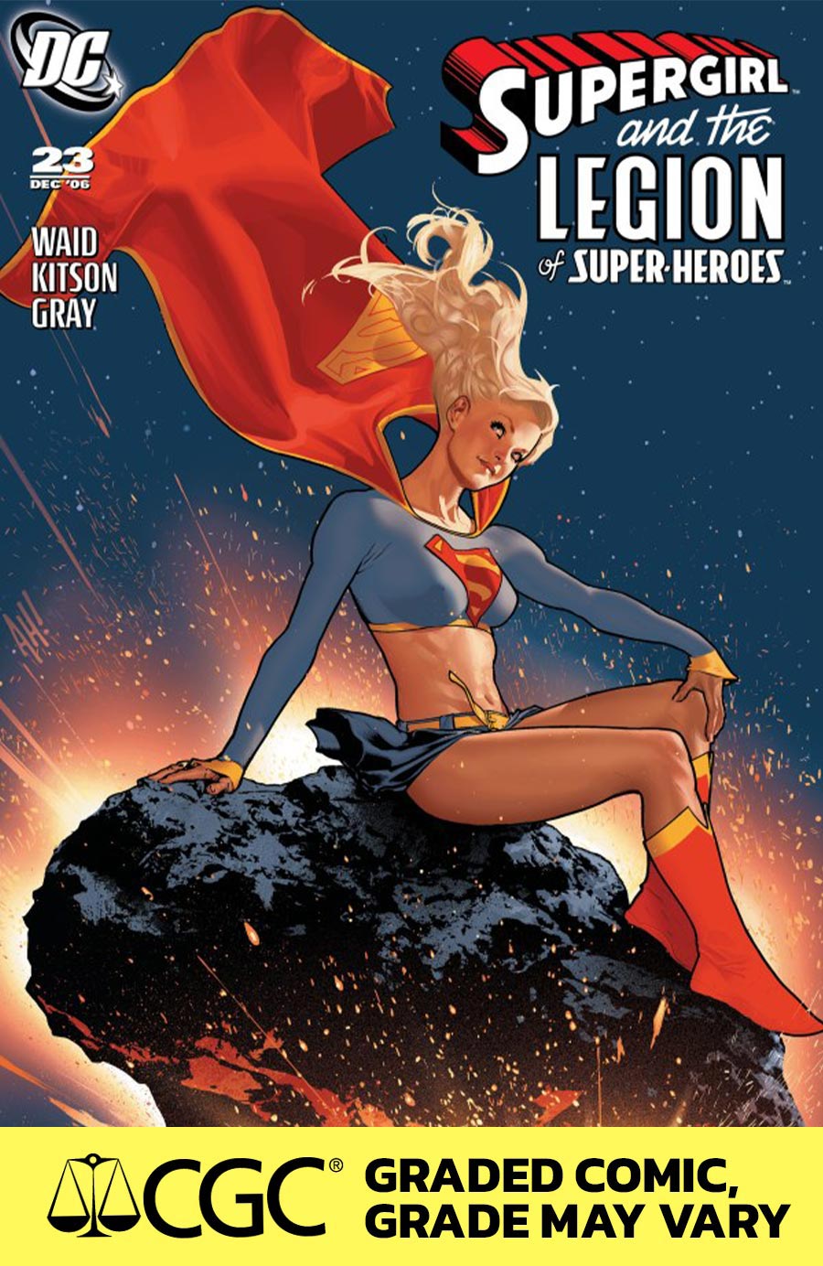 Supergirl And The Legion Of Super-Heroes #23 Facsimile Edition Cover E DF Adam Hughes Foil Cover CGC Graded 9.6 Or Higher