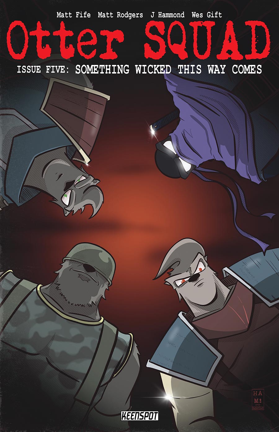 Slaughter Otters Otter Squad #5 Cover B Variant J Hammond The Boys Homage Cover Bagged With Trading Card