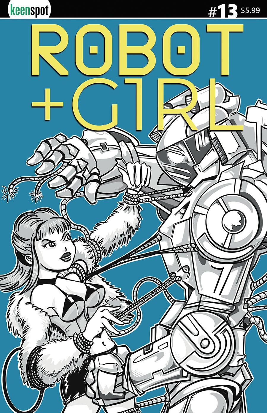Robot + Girl #13 Cover C Variant Christopher Whitehead Cover