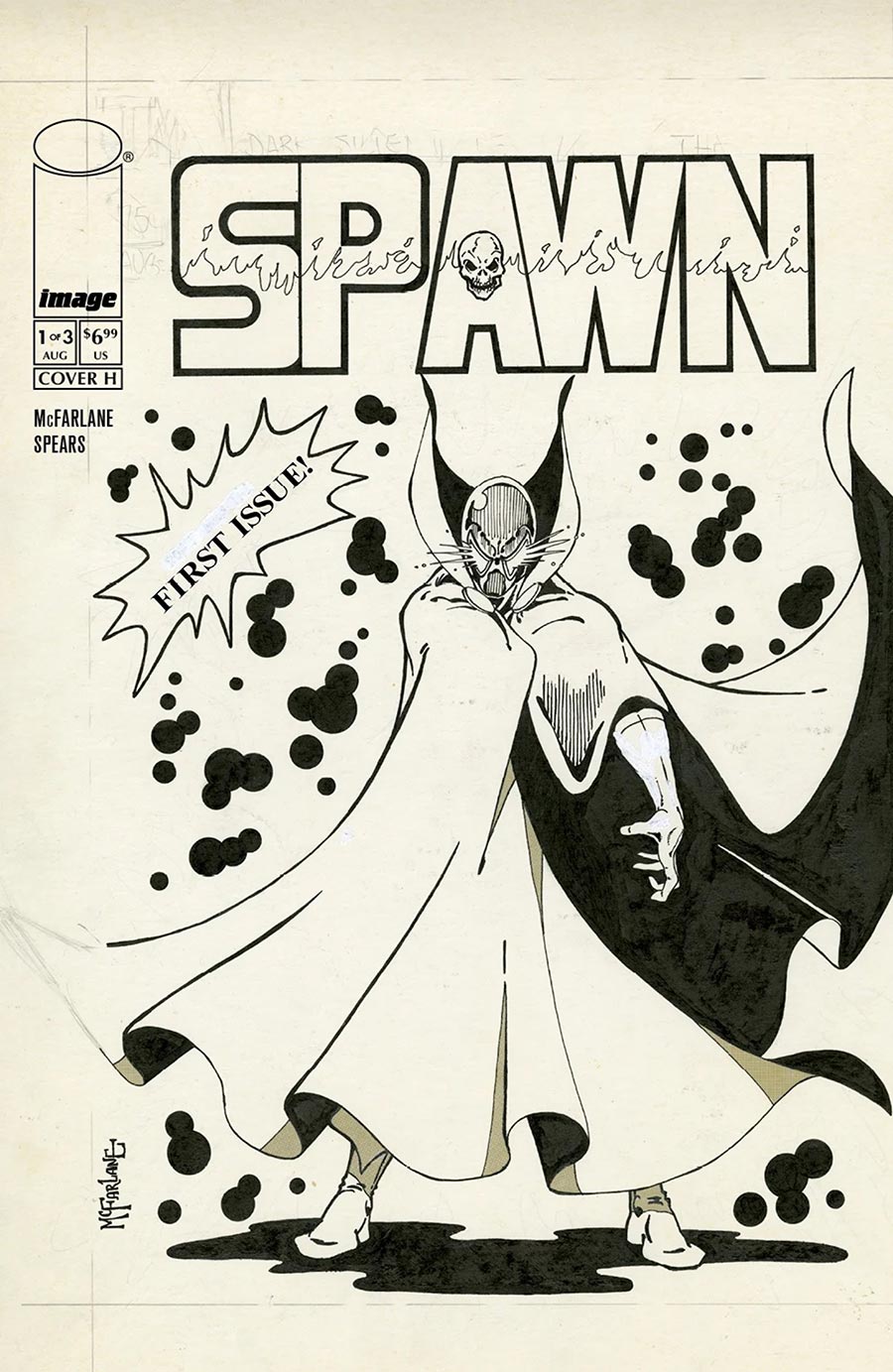 Spawn 77 #1 Cover H Incentive Todd McFarlane Original 1977 Variant Cover