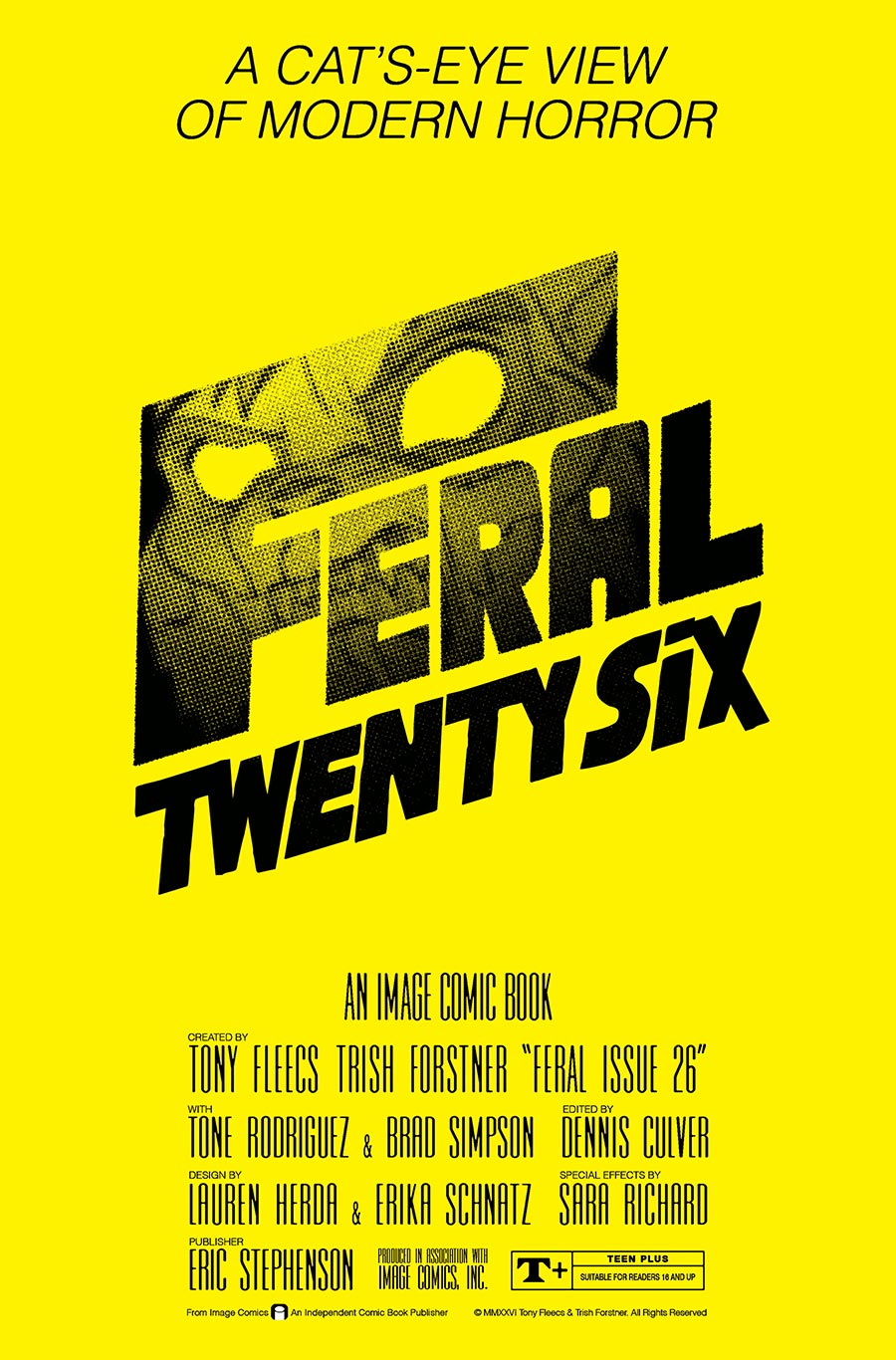 Feral #26 Cover B Variant Tony Fleecs & Trish Forstner The Shining Homage Cover