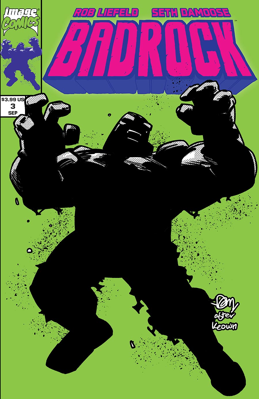 Rob Liefelds Badrock #3 Cover A Regular Seth Damoose Cover
