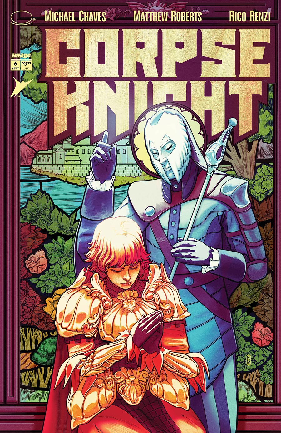 Corpse Knight #6 Cover D Incentive Nimit Malavia Stained Glass Variant Cover