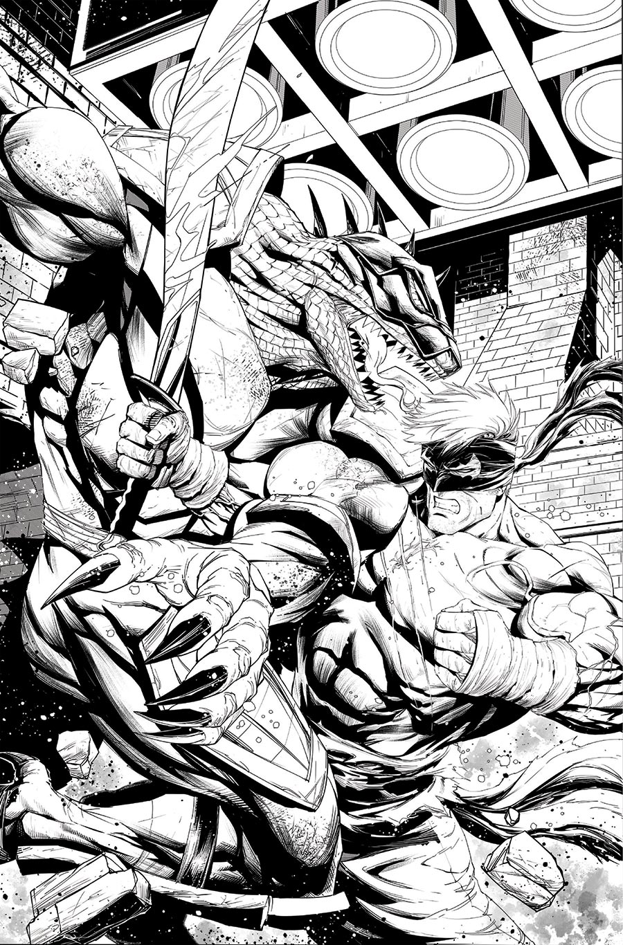 Final Boss #10 Cover E Incentive Tyler Kirkham Black & White Virgin Cover