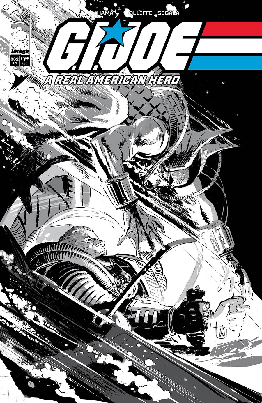 GI Joe A Real American Hero #332 Cover B Variant Lee Weeks Black & White Cover