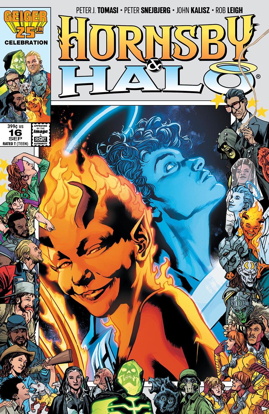 Hornsby & Halo #16 Cover B Variant Bryan Hitch & Brad Anderson Geiger 25 Anniversary Cover (The Unbelievables)