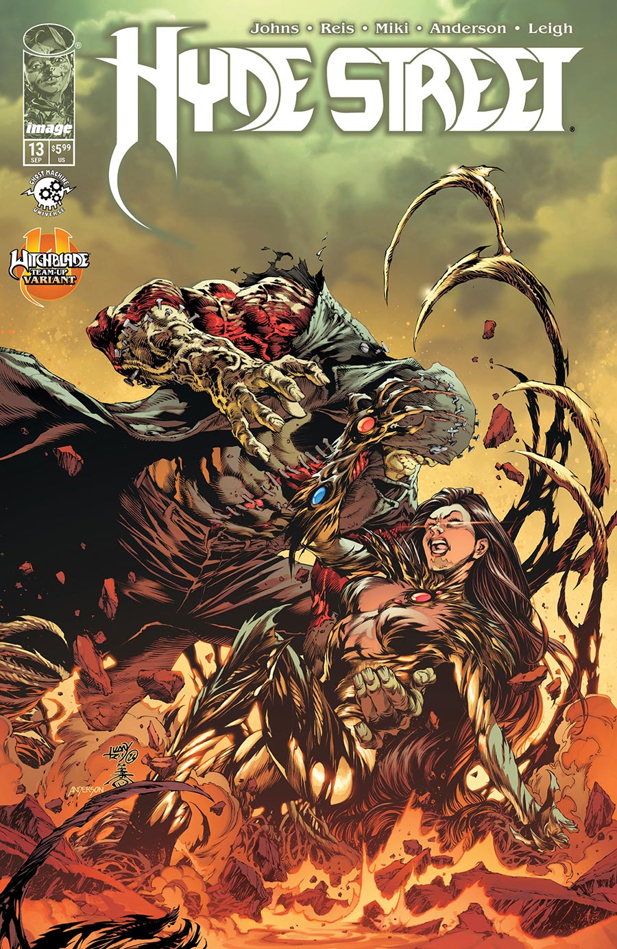 Hyde Street #13 Cover C Variant Ivan Reis & Danny Miki Witchblade Team-Up Cover