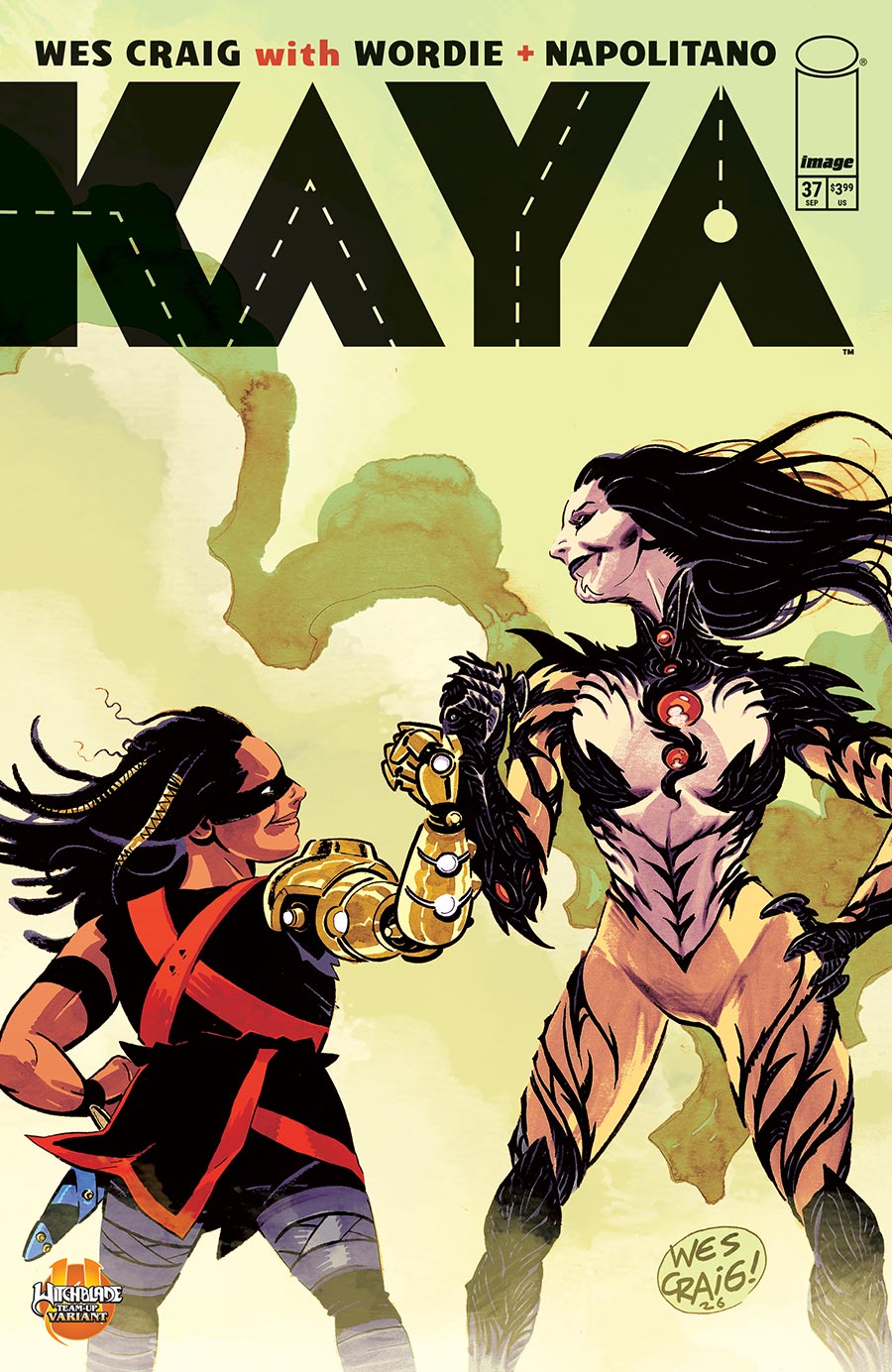 Kaya #37 Cover C Variant Wes Craig Witchblade Team-Up Cover
