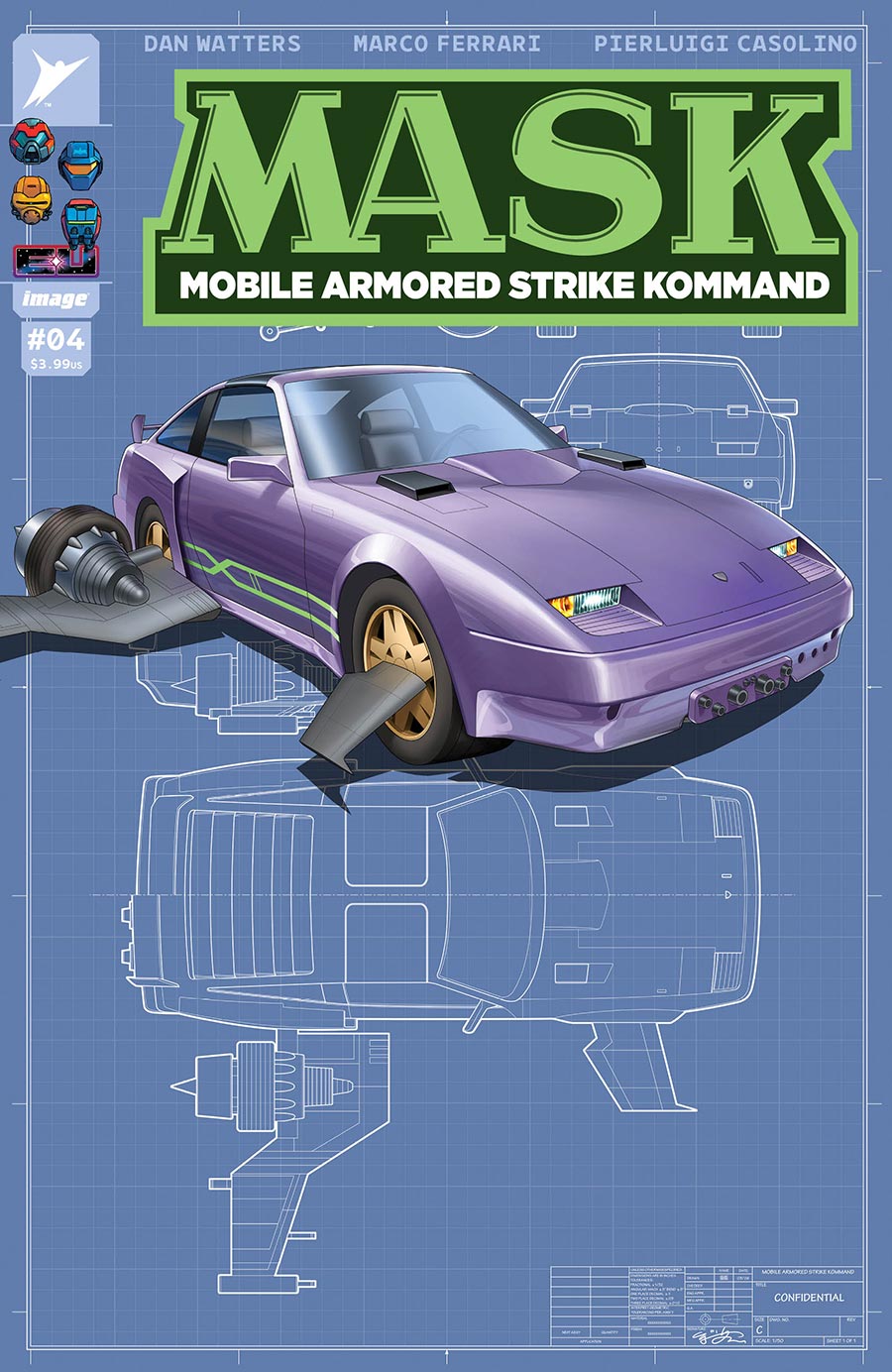 M.A.S.K. Vol 3 #4 Cover E Incentive EJ Su Variant Cover (Energon Universe)